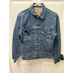 Levi's Vintage 70506-0216 Denim Trucker Jacket Coat Size 38R USA 80s